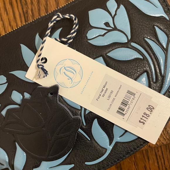 NWT Draper James Leather Wristlet - Picture 4 of 5